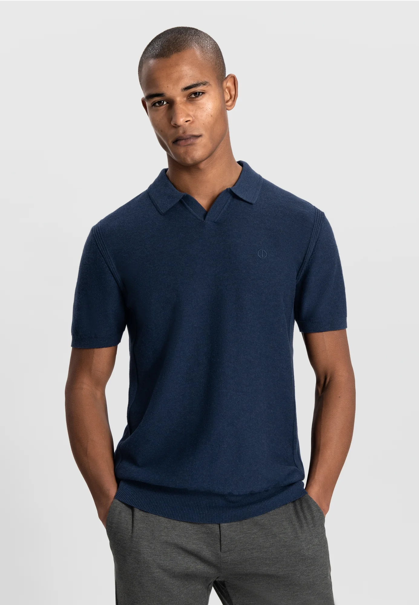 Polo's korte mouw navy Dstrezzed