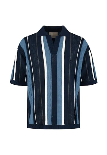 Polo's korte mouw navy Dstrezzed