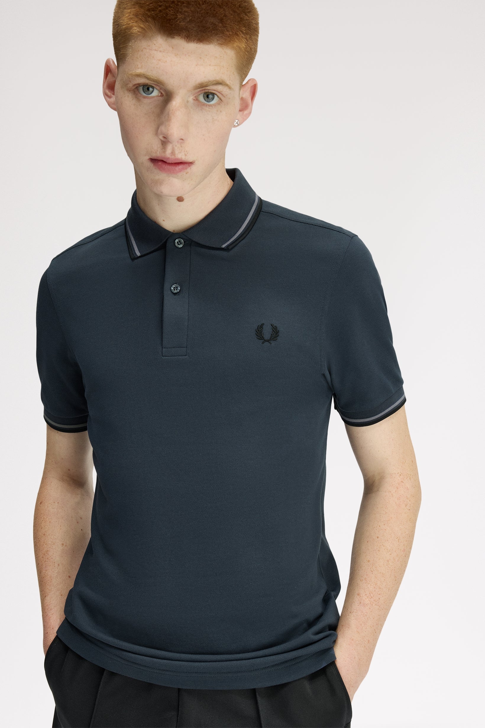 Polo's korte mouw navy Fred Perry