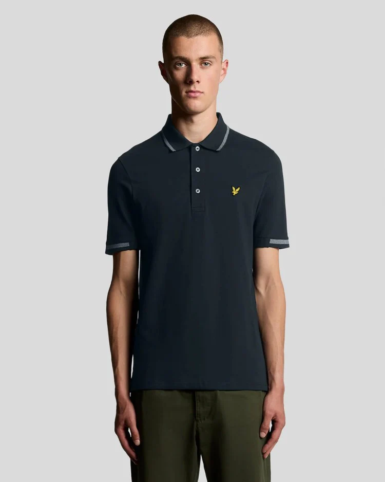 Polo's korte mouw navy Lyle & Scott