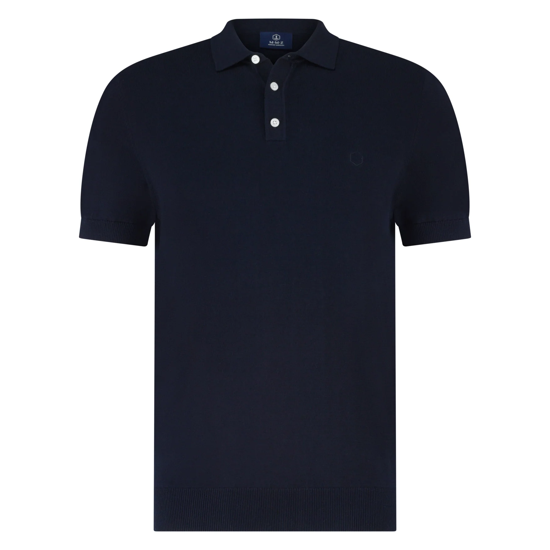 Polo's korte mouw navy Marco Manzini