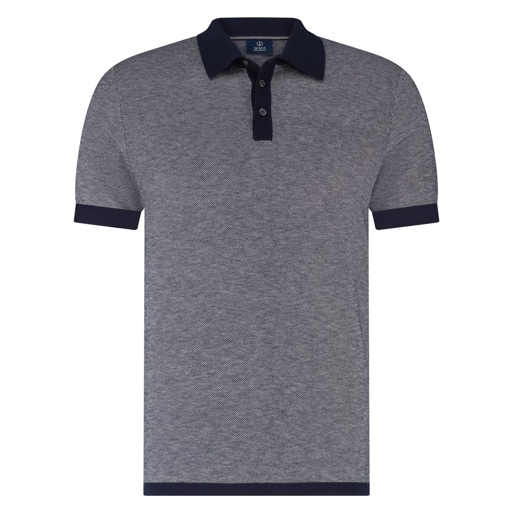 Polo's korte mouw navy Marco Manzini