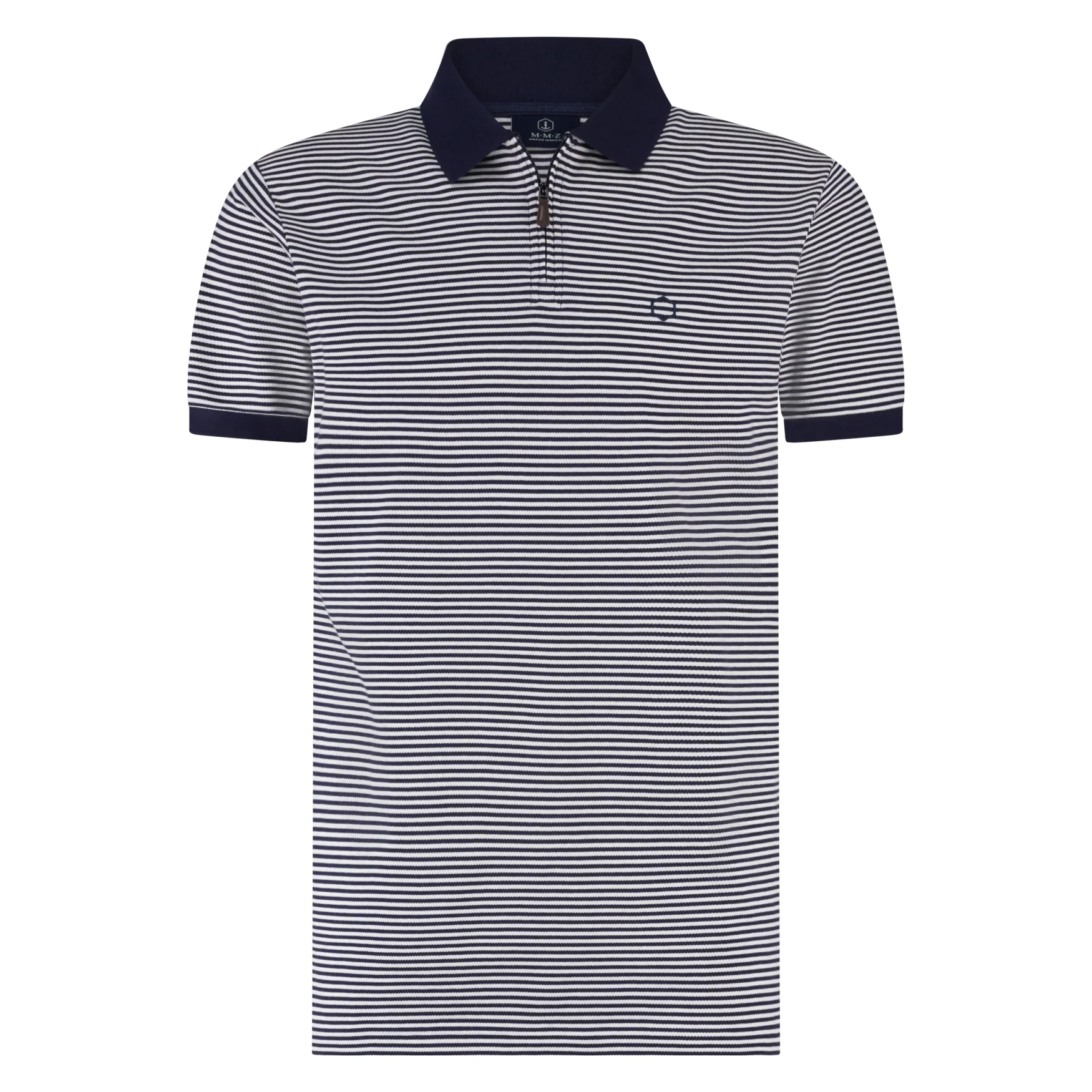 Polo's korte mouw navy Marco Manzini