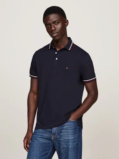 Polo's korte mouw navy Tommy Hilfiger
