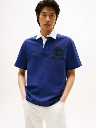 Polo's korte mouw navy Tommy Hilfiger