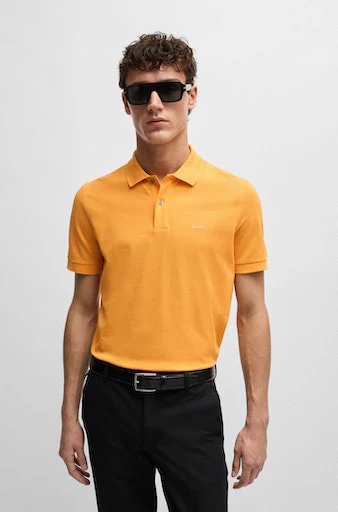 Polo's korte mouw oranje Boss Men Black - Image 3