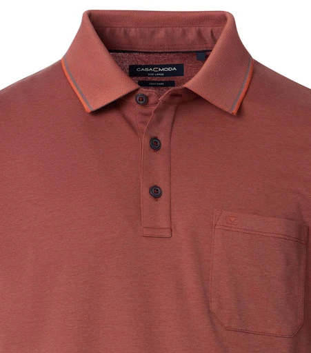 Polo's korte mouw oranje Casa Moda - Image 3