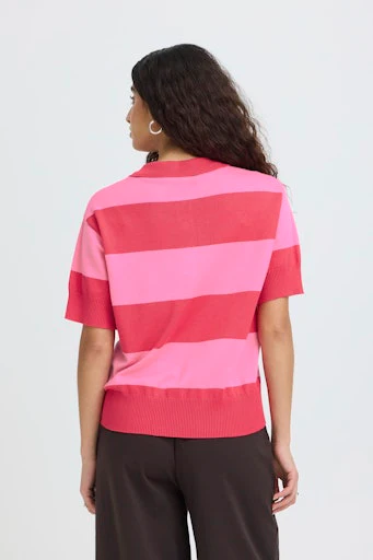 Polo's korte mouw roze ICHI - Image 7