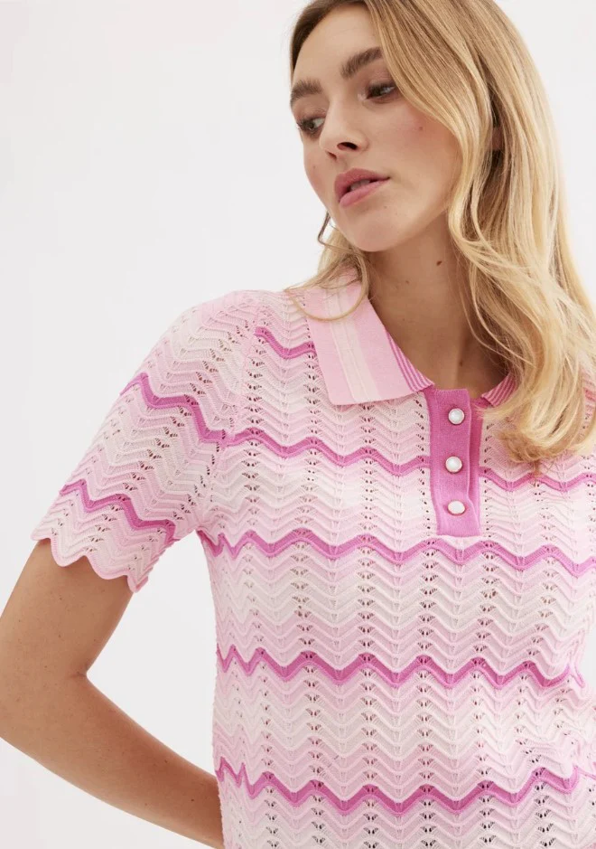 Polo's korte mouw roze Léo & Ugo