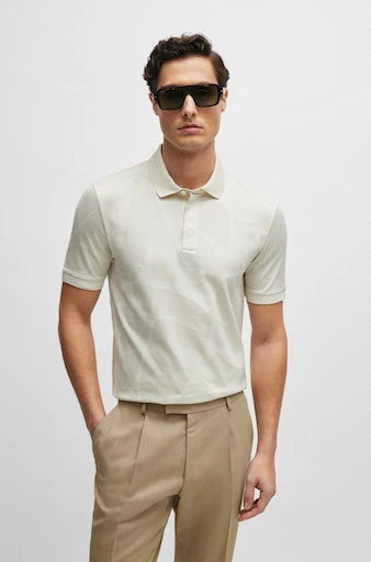 Polo's korte mouw wit Boss Men Black - Image 3