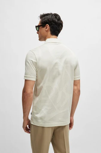 Polo's korte mouw wit Boss Men Black - Image 4