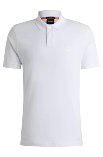 Polo's korte mouw wit Boss Men Black