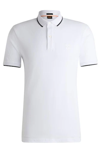 Polo's korte mouw wit Boss Men Black