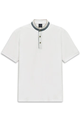 Polo's korte mouw wit Bugatti