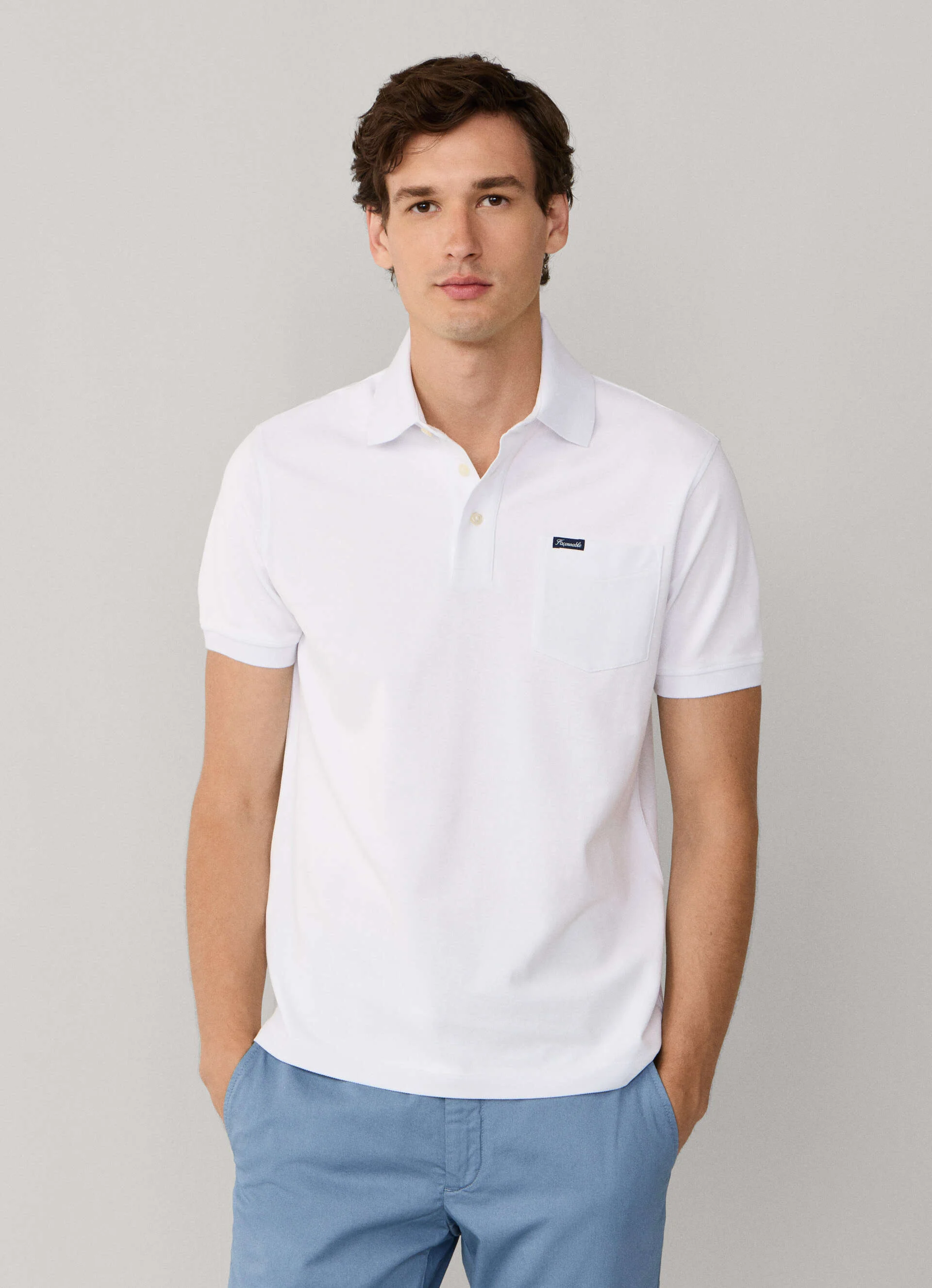 Polo's korte mouw wit Façonnable