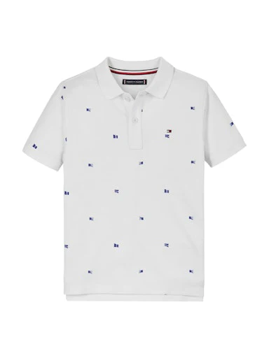 Polo's korte mouw wit Tommy Hilfiger - Image 4