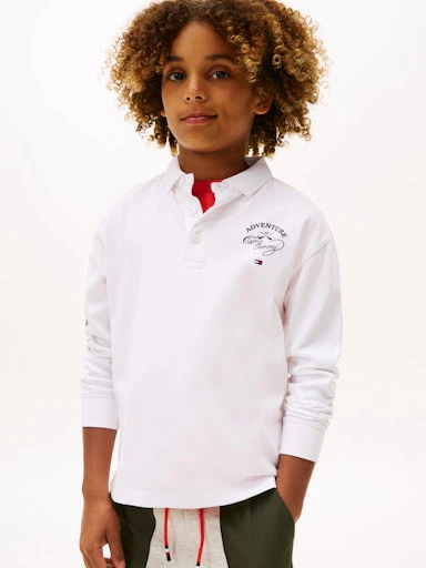 Polo's korte mouw wit Tommy Hilfiger
