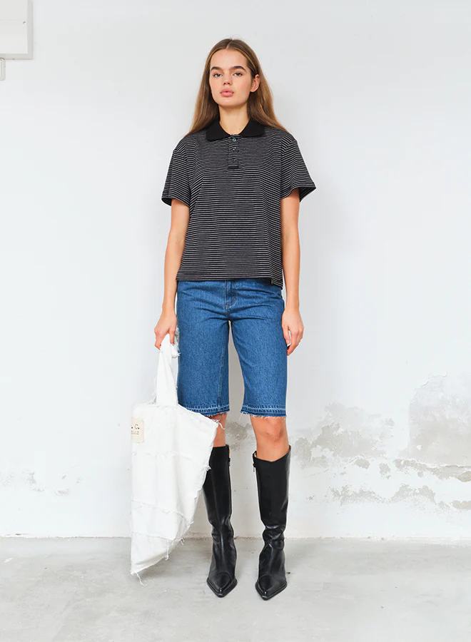 Polo's korte mouw zwart Designers Remix