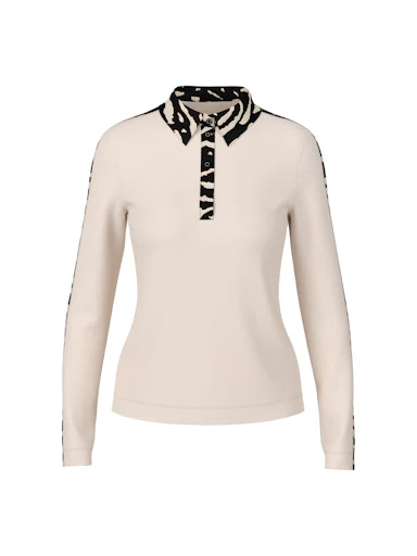 Polo's lange mouw zwart Marc Cain Sports