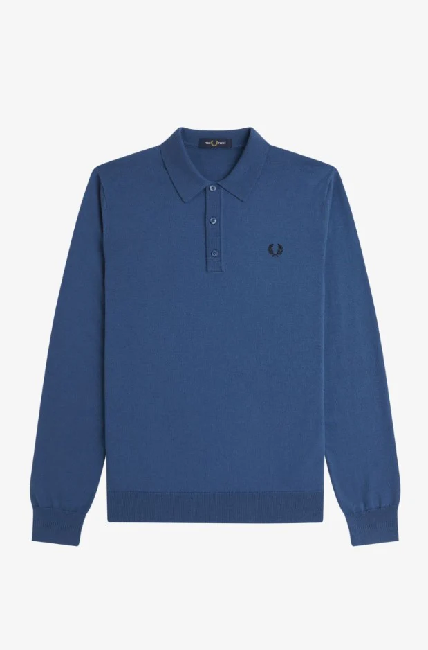 Polo's lange mouw blauw Fred Perry - Image 2
