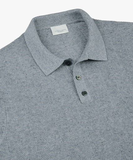 Polo's lange mouw blauw Profuomo - Image 2