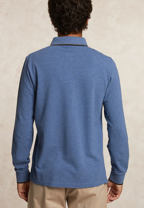 Polo's lange mouw blauw River Woods - Image 2