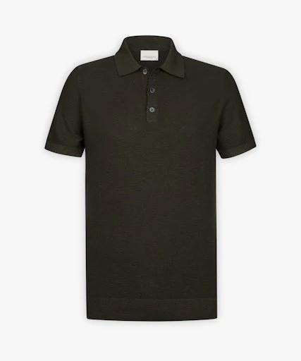 Polo's lange mouw bruin Profuomo
