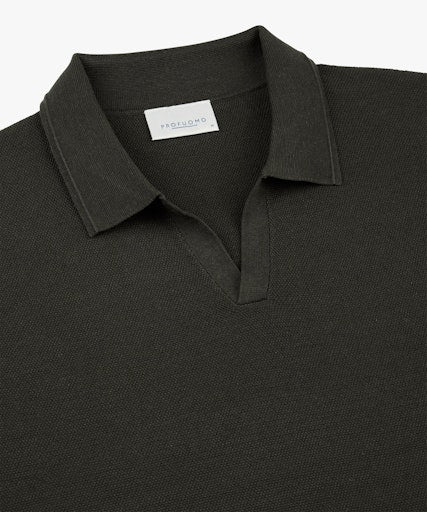 Polo's lange mouw bruin Profuomo - Image 2
