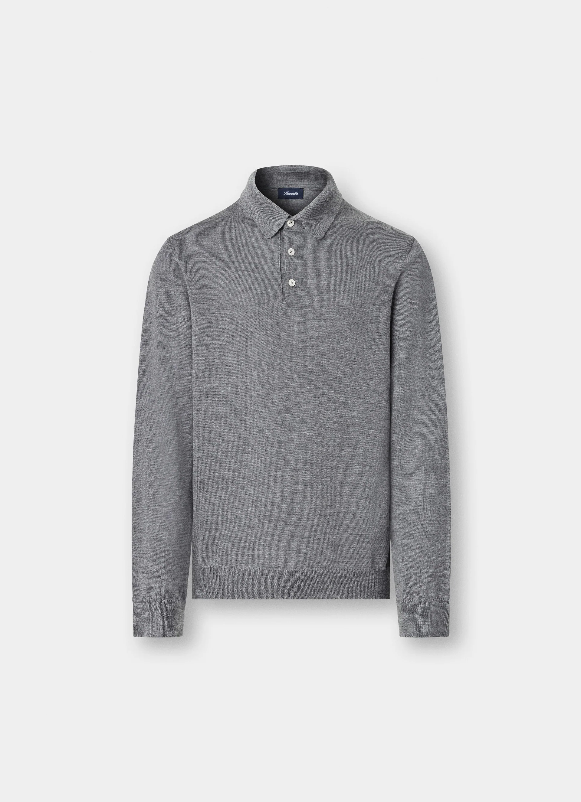 Polo's lange mouw grijs Façonnable - Image 4