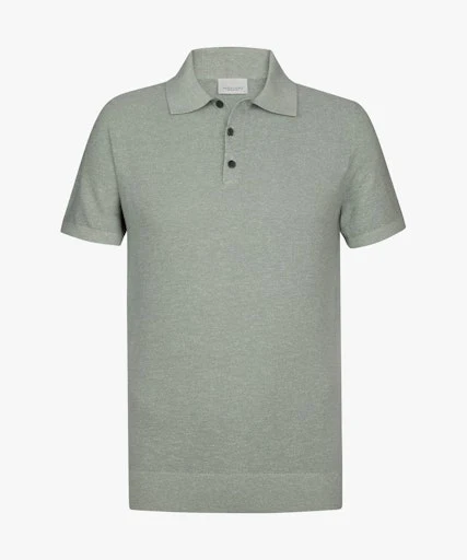 Polo's lange mouw grijs Profuomo