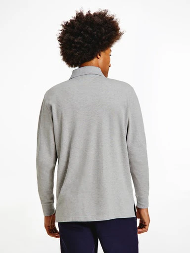 Polo's lange mouw grijs Tommy Hilfiger - Image 2