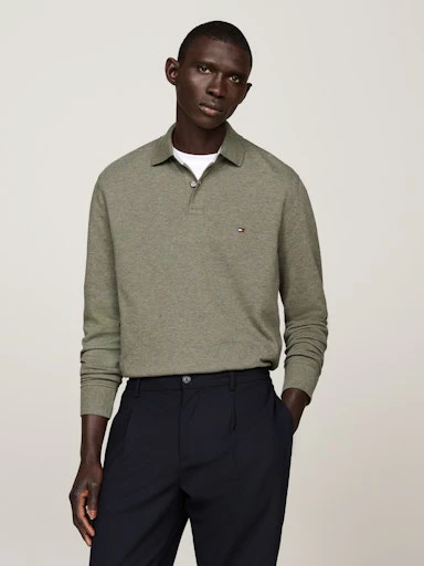 Polo's lange mouw groen Tommy Hilfiger - Image 3