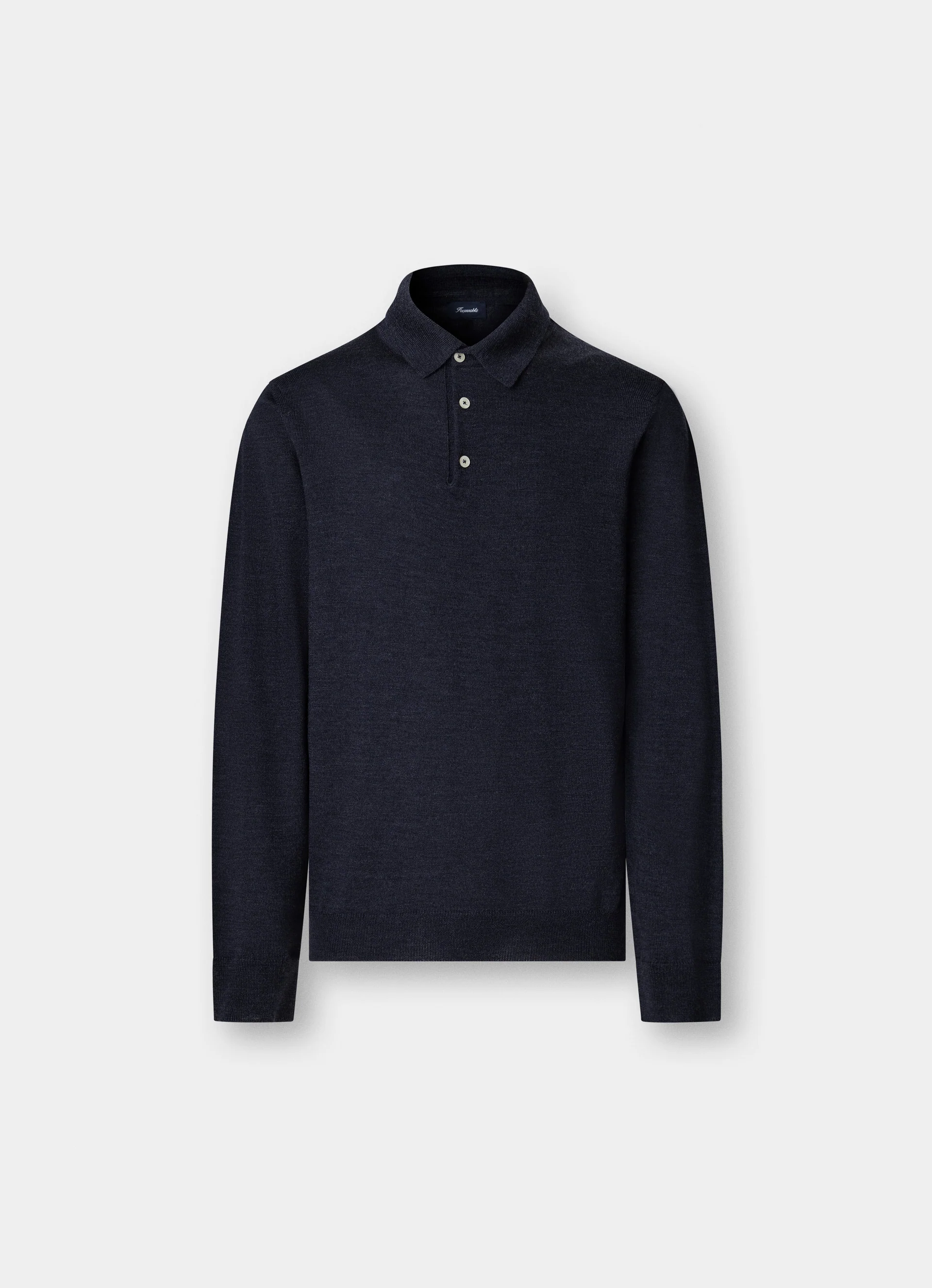 Polo's lange mouw navy Façonnable - Image 4