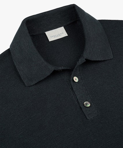 Polo's lange mouw navy Profuomo - Image 2
