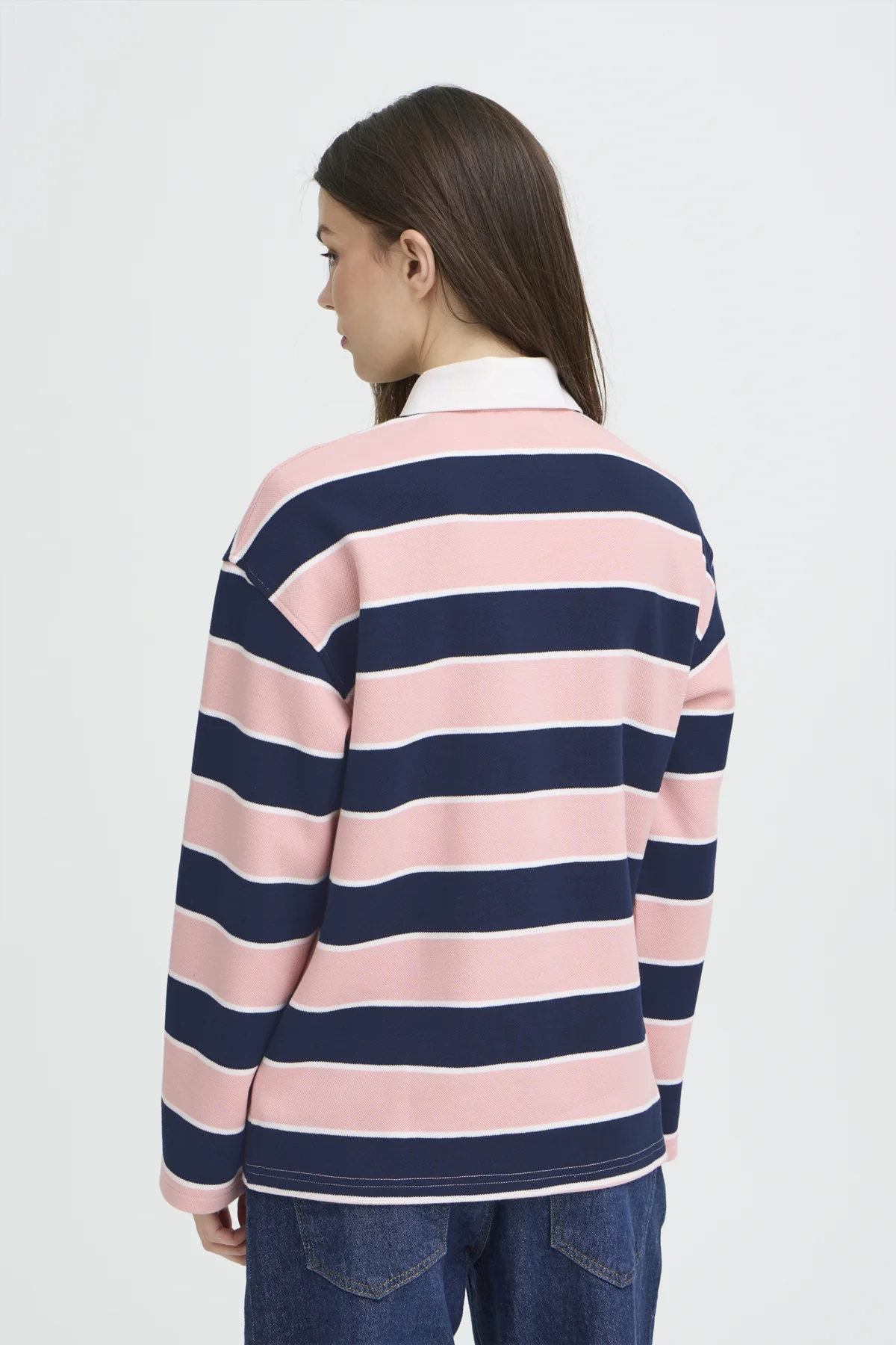Polo's lange mouw navy Pulz Jeans - Image 2