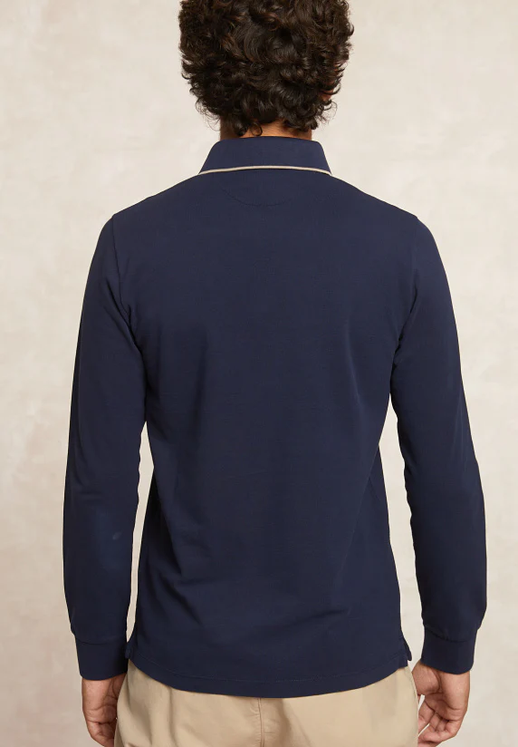 Polo's lange mouw navy River Woods - Image 2