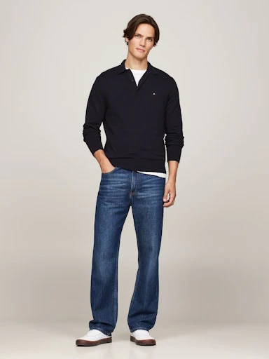 Polo's lange mouw navy Tommy Hilfiger - Image 5