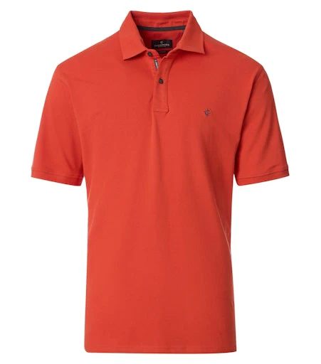 Polo's lange mouw oranje Casa Moda