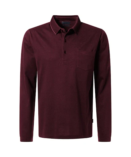Polo's lange mouw rood Pierre Cardin