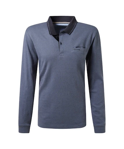 Polo's lange mouw rood Pierre Cardin