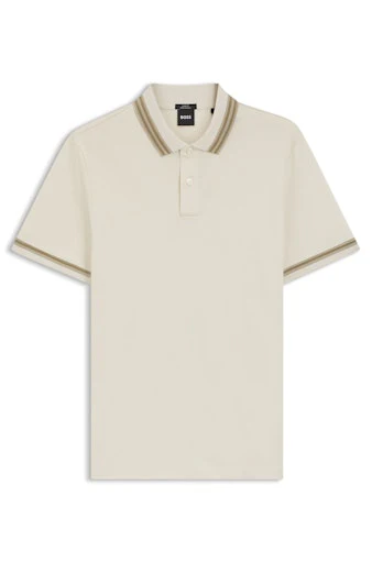 Polo's korte mouw wit Boss Men Black
