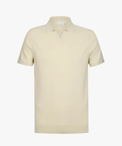 Polo's lange mouw wit Profuomo