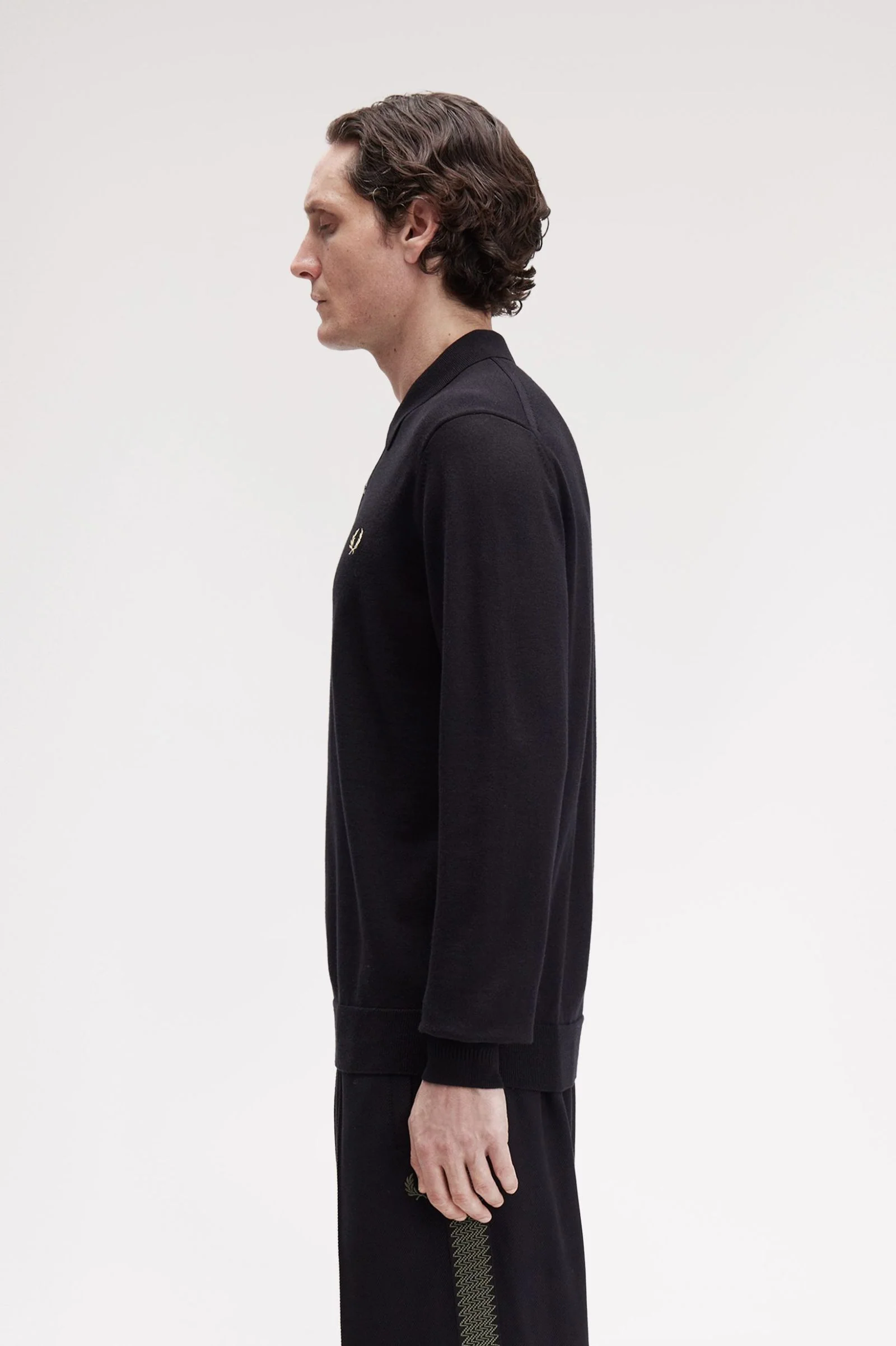 Polo's lange mouw zwart Fred Perry - Image 2