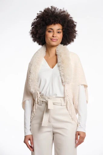 Poncho's beige Rino&Pelle