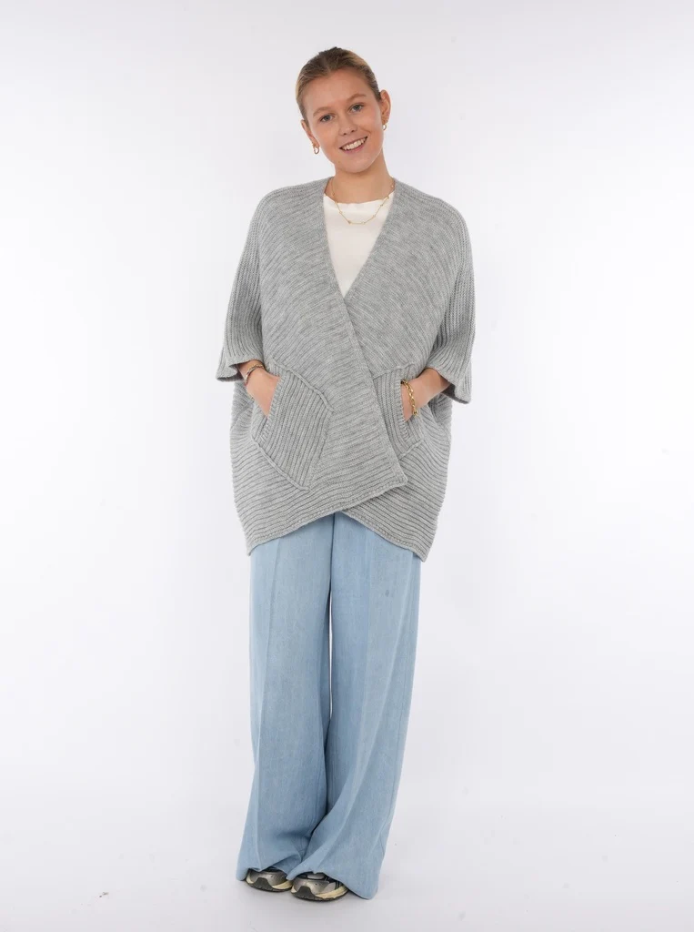 Cardigans grijs BLACK ROSE