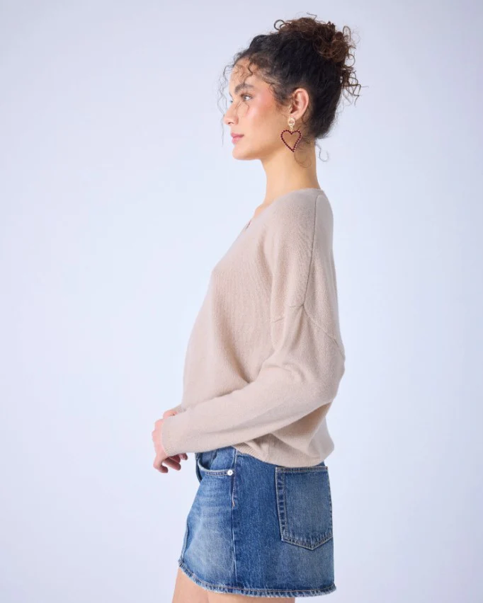 Pulls beige Absolut cashmere. - Image 3
