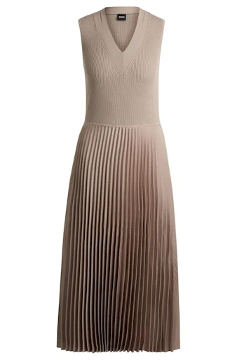 Jurken zonder mouw beige Boss Men Black