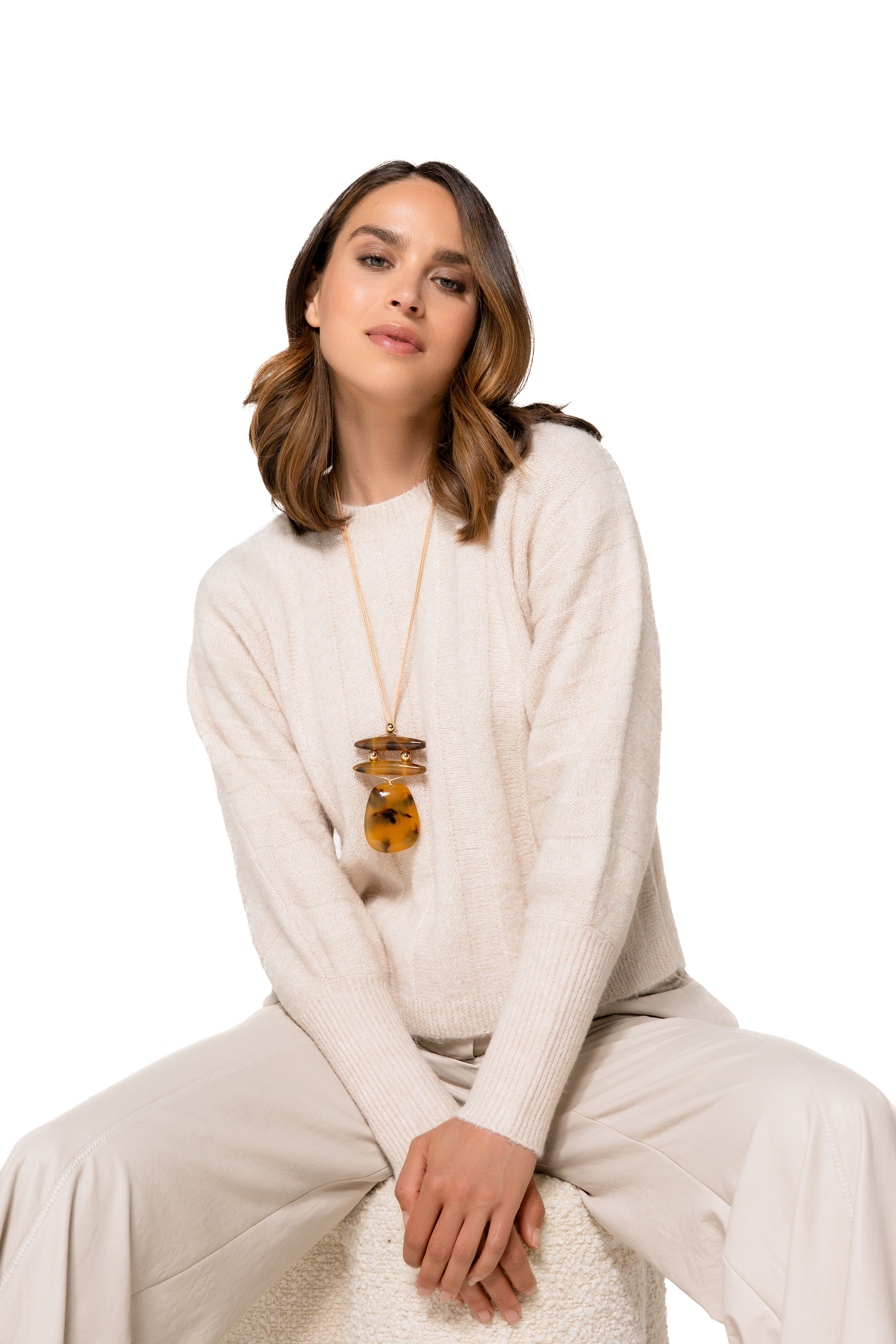 Pulls beige Caroline Biss - Image 2