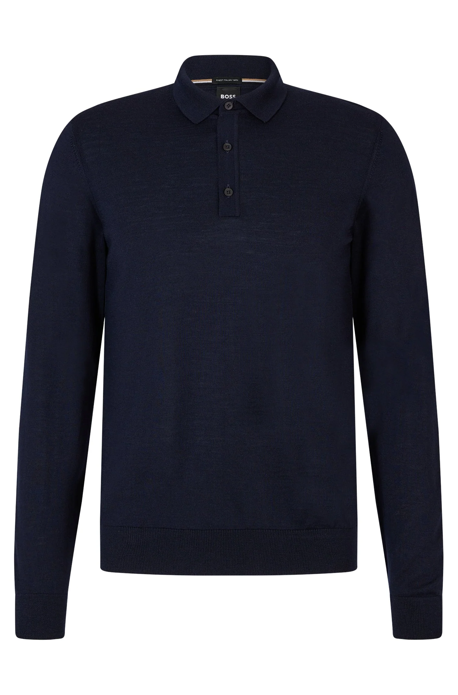 Polo's lange mouw blauw Boss Men Black - Image 3