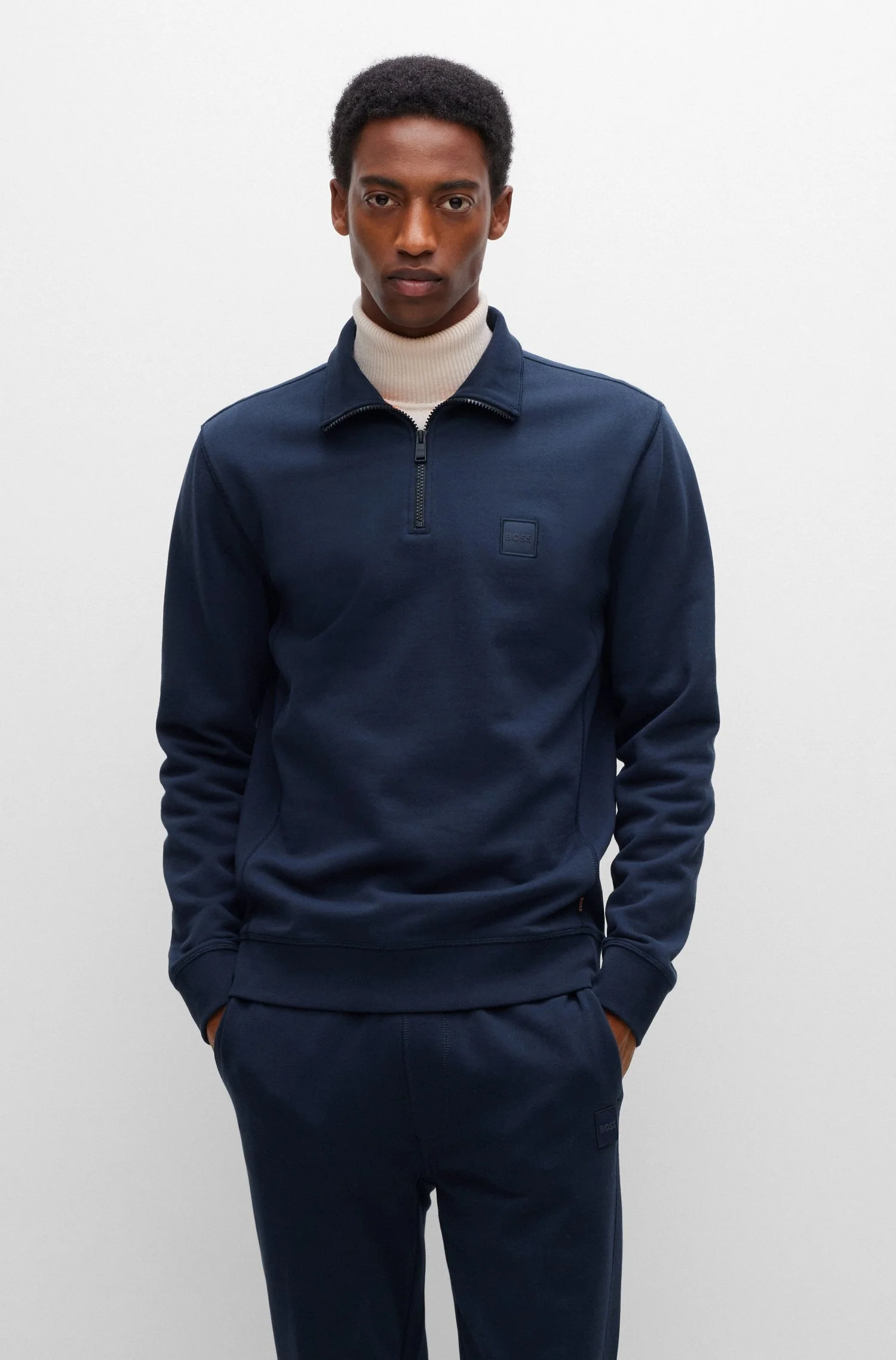 Pulls blauw Boss Men Orange